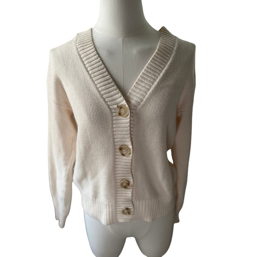 Women's Cream Cardigan Sweater